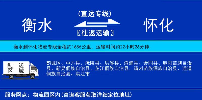 衡水到懷化貨運(yùn)專線