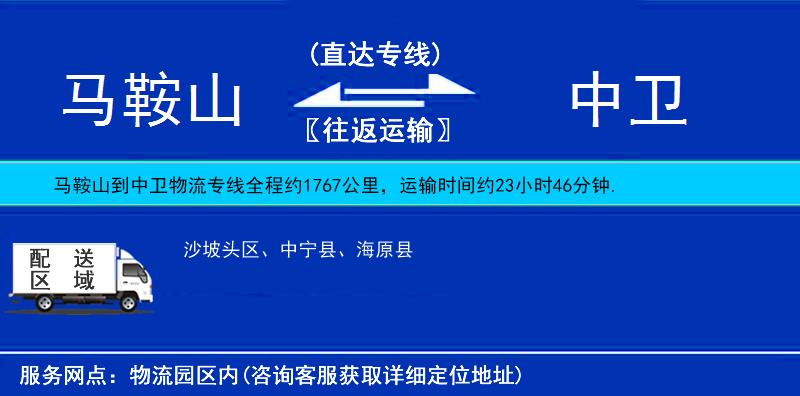 馬鞍山到中衛(wèi)物流專線