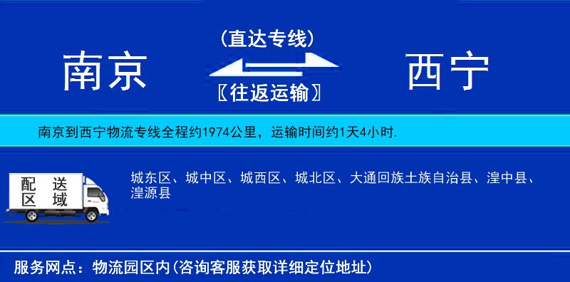 南京到西寧物流專線