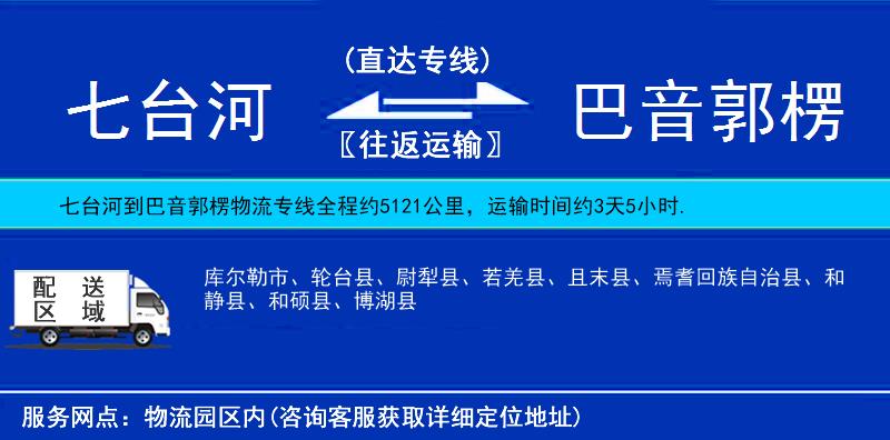 七臺(tái)河到巴音郭楞物流專線