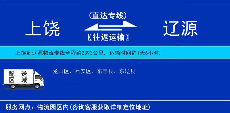 上饒到遼源物流專線