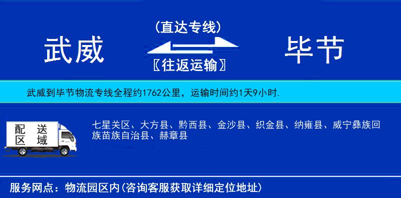 武威到畢節(jié)物流專線