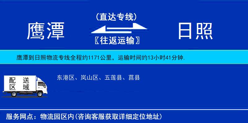 鷹潭到日照物流專線